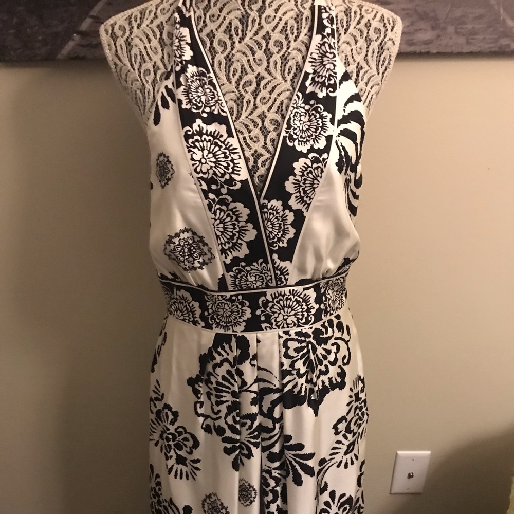 White House Black Market Satin Halter Dress